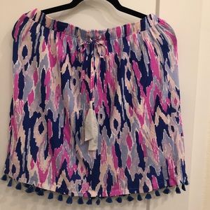 Lilly Pulitzer Tube top with Tassels